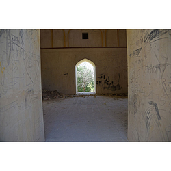 View from inside the mausoleum of Imām Shāh Gharib Mirza